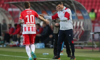 fudbaler Crvene zvezde na utakmici Superlige Prvenstva Srbije protiv Radnickog Kragujevac na stadionu Rajka Mitica, Beograd, 17.03.2024. godine Foto: Marko Metlas Fudbal, Crvena zvezda, Superliga Prvenstvo Srbije, Radnicki Kragujevac, Radnicki 1923
