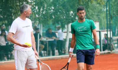GORAN IVANISEVIC, trener, i NOVAK DJOKOVIC teniser Srbije, pred Adria Tour, na teniskim terenima TK Novak u SC MGM. Beograd, 08.06.2020. foto: MN press / jm Tenis