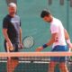 NOVAK DJOKOVIC, teniser Srbije, i GORAN IVANISEVIC trener, na treningu na ATP turnir Serbia Open, na terenima TC Novak, SC MGM. Beograd, 22.04.2022. foto: MN Press / mr Tenis, ATP Serbia open