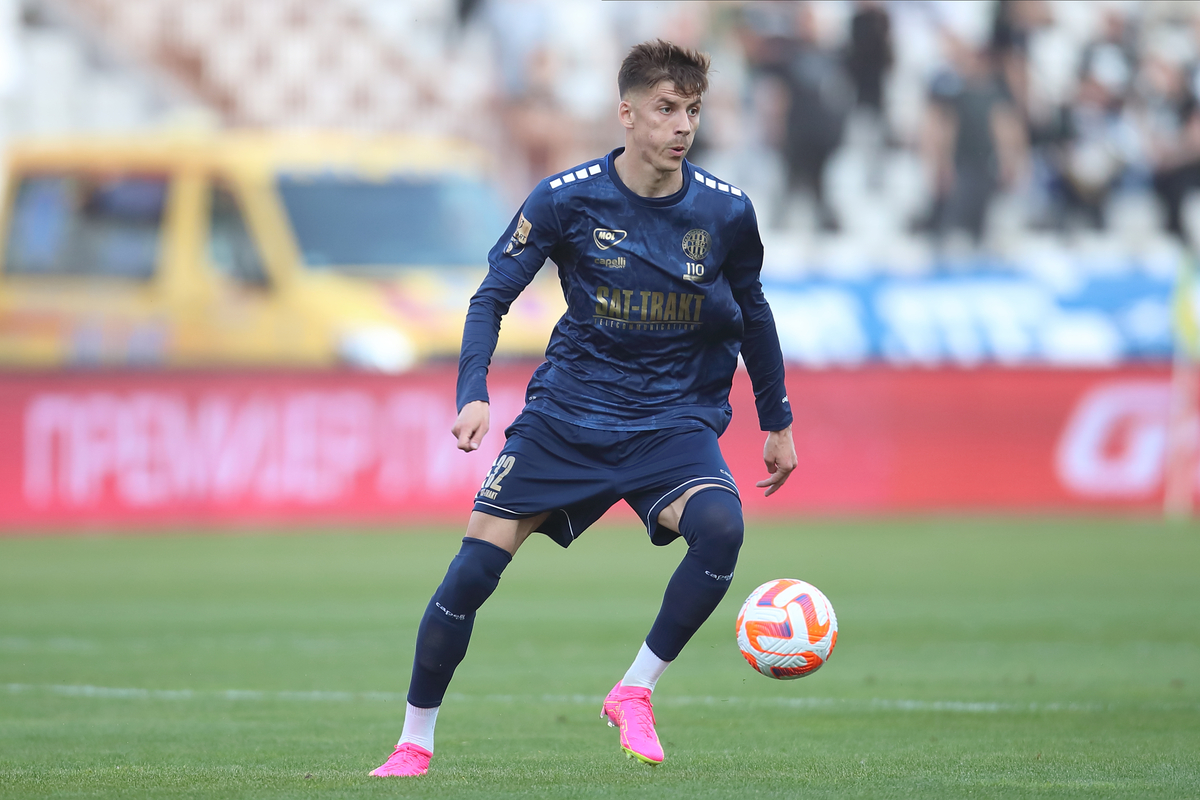 LUKA ILIC fudbaler TSC Backa Topola na utakmici Superlige Prvenstva Srbije protiv Crvene zvezde na stadionu Rajka Mitica, Beograd, 22.04.2023. godine Foto: Marko Metlas Fudbal, Crvena zvezda, Superliga Prvenstvo Srbije, TSC Backa Topola