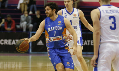 FILIP DJURAN kosarkas Zlatibora na utakmici Kosrkaske Superlige Srbije protiv OKK Beograda u Hali Mega Faktori, Beograd 27.04.2023. godine Foto: Ivica Veselinov / MN PRESS KOSARKA, BASKETBALL, KLS, SUPERLIGA, PRVENSTVO SRBIJE, OKK BEOGRAD, KK ZLATIBOR CAJETINA