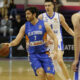 FILIP DJURAN kosarkas Zlatibora na utakmici Kosrkaske Superlige Srbije protiv OKK Beograda u Hali Mega Faktori, Beograd 27.04.2023. godine Foto: Ivica Veselinov / MN PRESS KOSARKA, BASKETBALL, KLS, SUPERLIGA, PRVENSTVO SRBIJE, OKK BEOGRAD, KK ZLATIBOR CAJETINA