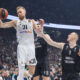 DZANAN MUSA kosarkas Reala Madrid na utakmici Evrolige protiv ALEN SMAILAGIC iz Partizana u hali Stark Beogradska arena, Beograd 04.05.2023. godine Foto: Marko Metlas Kosarka, Partizan, Evroliga, Real Madrid