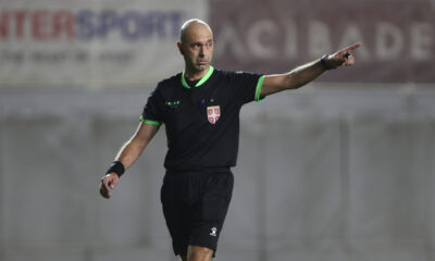 STANKO OSTRACANIN sudija na utakmici Mocart Superlige Srbije fudbalera Vozdovca protiv Crvene Zvezde na stadionu Vozdovca, Beograd 26.08.2023. godine Foto: Ivica Veselinov / MN PRESS FUDBAL, FOOTBALL, FK CRVENA ZVEZDA, FK VOZDOVAC, MOZZART SUPERLIGA, PRVENSTVO SRBIJE, NATIONAL CHAMPIONSHIP