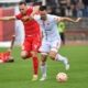 MIRKO IVANIC fudbaler Crvene Zvezde na utakmici Superlige Prvenstva Srbije protiv STEFAN COLOVIC iz Radnickog 1923 na stadionu Cika Daca, Kragujevac 08.10.2023. godine Foto: MI / MN PRESS FUDBAL, MOZZART SUPERLIGA SRBIJE, PRVENSTVO SRBIJE, RADNICKI 1923 KRAGUJEVAC, CRVENA ZVEZDA