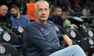 ALEKSANDAR PETROVIC ACO trener, kosarkasi Partizana na utakmici Jadranske ABA lige protiv Crvene zvezde u hali Stark Beogradska arena, Beograd 30.10.2023. godine Foto: Marko Metlas Kosarka, Partizan, Jadranska ABA liga, Crvena zvezda