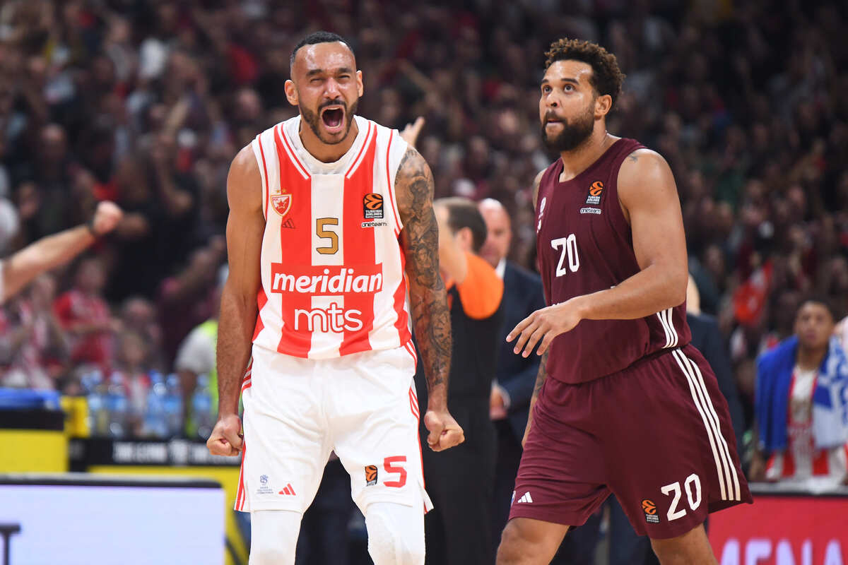 ADAM HANGA, kosarkas Crvene zvezde, na utakmici Evrolige protiv Bajerna, u Beogradskoj Stark areni. Beograd, 02.11.2023. foto: MN Press / ds Kosarka, Evroliga, Crvena zvezda, Bajern
