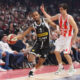 KEVIN PUNTER Kevin Panter kosarkas Parizana na utakmici Jadranske ABA lige protiv MILOS TEODOSIC iz Crvene zvezde u hali Stark Beogradska arena, Beograd 28.01.2024. godine Foto: Marko Metlas Kosarka, Crvena zvezda, Jadranska ABA liga, Partizan