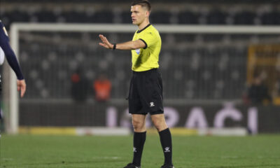 DANILO NIKOLIC sudija iz Lovcenca fudbaler Partizana na utakmici Superlige Prvenstva Srbije protiv Zeleznicara Pancevo na stadionu Partizana, Beograd 02.03.2024. godine Foto: Marko Metlas Fudbal, Partizan, Superliga Prvenstvo Srbije, Zeleznicar Pancevo