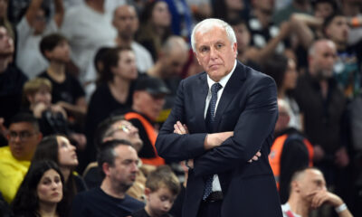 ZELJKO OBRADOVIC, trener kosarkasa Partizana, na utakmici Evrolige protiv Reala, u Beogradskoj Stark Areni. Beograd, 21.03.2024. foto: Nebojsa Parausic / MN Press Kosarka, Euroleague, Partizan, Real Madrid