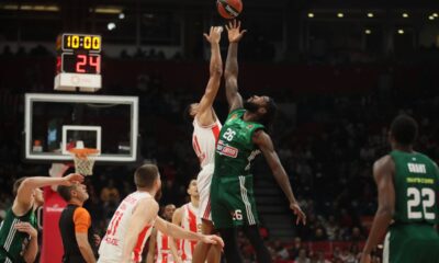 kosarkas Crvene Zvezde na utakmici Evrolige protiv Panatinaikosa u hali Beogradska Stark Arena, Beograd 20.03.2024. godine Foto: Ivica Veselinov / MN PRESS KOSARKA, BASKETBALL, EVROLIGA, EUROLEAGUE, CRVENA ZVEZDA, PANATINAIKOS, PANATHINAIKOS