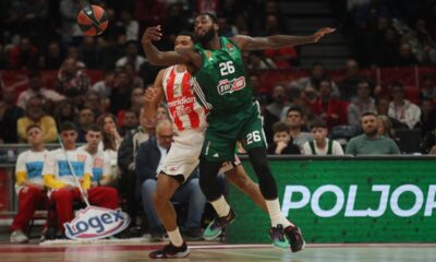 kosarkas Crvene Zvezde na utakmici Evrolige protiv Panatinaikosa u hali Beogradska Stark Arena, Beograd 20.03.2024. godine Foto: Ivica Veselinov / MN PRESS KOSARKA, BASKETBALL, EVROLIGA, EUROLEAGUE, CRVENA ZVEZDA, PANATINAIKOS, PANATHINAIKOS