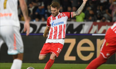 ALEKSANDAR KATAI, fudbaler Crvene zvezde, na prijateljskoj utakmici protiv Zenita, na stadionu Rajko Mitic. Beograd, 23.03.2024. foto: Nebojsa Parausic Fudbal, Crvena zvezda, Zenit