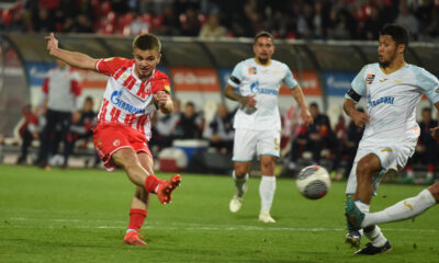 , fudbaler Crvene zvezde, na prijateljskoj utakmici protiv Zenita, na stadionu Rajko Mitic. Beograd, 23.03.2024. foto: Nebojsa Parausic Fudbal, Crvena zvezda, Zenit