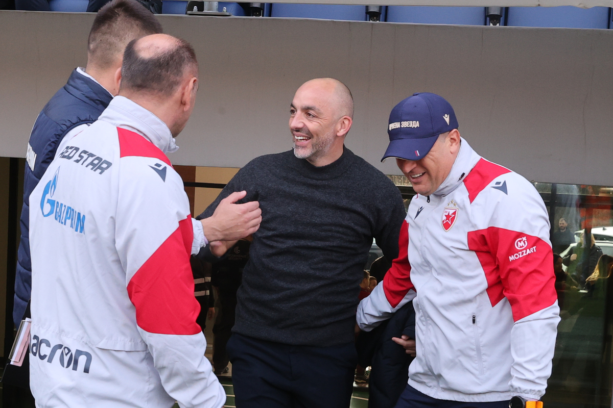 Trener Crvene zvezde na utakmici Mocart Superlige protiv TSC Backa Topola na stadionu TSC arena, Backa Topola 02.03.2024. godine Foto: Milan Rasic Fudbal, TSC Backa Topola, Crvena zvezda, prvenstvo Srbije