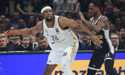 kosarkas Reala na utakmici Evrolige protiv Partizana u hali Stark Beogradska arena, Beograd 21.03.2024. godine Foto: Marko Metlas Kosarka, Partizan, Evroliga, Real Madrid
