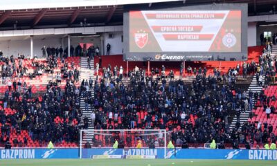 fudbaler Crvene zvezde na utakmici finala Kupa Srbije protiv Partizana na stadionu Rajka Mitica, Beograd, 24.04.2024. godine Foto: Marko Metlas Fudbal, Crvena zvezda, Kup Srbije, Partizan