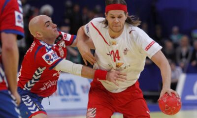 Mikkel Hansen Mikel rukomet reprezentacija Danska finale EHF Evropsko prvenstvo utakmica protiv Srbija u hali Beogradska arena 29.01.2012. godine Foto: Marko Metlas