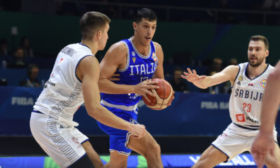 SIMONE FONTECCHIO Simone Fontekio, kosarkas Italije, na utakmici FIBA Svetskog prvenstva protiv Srbije, u Araneta Coliseum. Manila, 01.09.2023. photo: Nebojsa Parausic / MN press photo Kosarka, FIBA, World Cup, Srbija, Italija