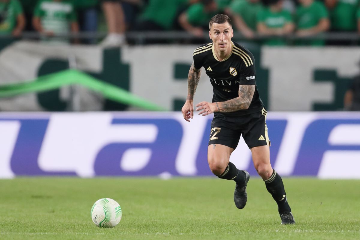 OGNJEN VRANJES fudbaler Ferencvarosa na utakmici UEFA Lige Konferencija protiv Cukarickog na stadionu Grupama arena, Budimpesta 21.09.2023. godine Foto: Marko Metlas Fudbal, Cukaricki, UEFA Liga Konferencija, Ferencvaros