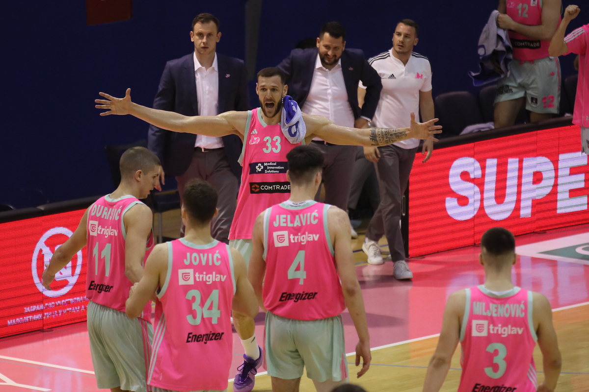 UROS PLAVSIC kosarkas Mega MIS-a na utakmici ABA lige protiv Splita u Trening Centru Dejan Milojevic, Beograd 31.03.2024. godine Foto: Ivica Veselinov / MN PRESS KOSARKA, BASKETBALL, ABA LIGA, ABA LEAGUE, MEGA MIS, KK SPLIT