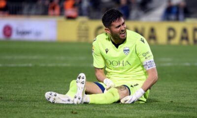 NIKOLA MIRKOVIC golman, fudbaler Novog Pazara, na prvenstvenoj utakmici protiv Partizana, na stadionu JNA. Beograd, 07.04.2024. foto: Nebojsa Parausic Fudbal, Partizan, Novi Pazar