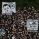 Navijači Partizana, Grobari, na utakmici Mocart Superlige protiv Čukaričkog na stadionu Cukarickog, Beograd 14.04.2024. godine Foto: Ivica Veselinov / MN PRESS FUDBAL, FOOTBALL, MOZZART SUPERLIGA, PRVENSTVO SRBIJE, NATIONAL CHAMPIONSHIP, FK CUKARICKI, FK PARTIZAN