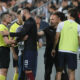 Trener Partizana Igor Duljaj u verbalnom duelu sa sudijom Milanom Ilićem na meču protiv Čukaričkog. Beograd 14.04.2024. godine Foto: Ivica Veselinov / MN PRESS FUDBAL, FOOTBALL, MOZZART SUPERLIGA, PRVENSTVO SRBIJE, NATIONAL CHAMPIONSHIP, FK CUKARICKI, FK PARTIZAN