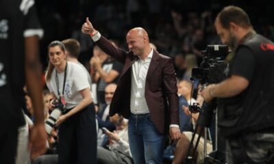 kosarkas Partizana na utakmici polufinala plejofa ABA lige protiv Buducnosti u hali Beogradska Stark Arena, Beograd 30.04.2024. godine Foto: Ivica Veselinov / MN PRESS KOSARKA, BASKETBALL, ABA LIGA, ABA LEAGUE, PARTIZAN, KK BUDUCNOST, PLAY OFF, PLEJOF, POLUFINALE, SEMIFINALS