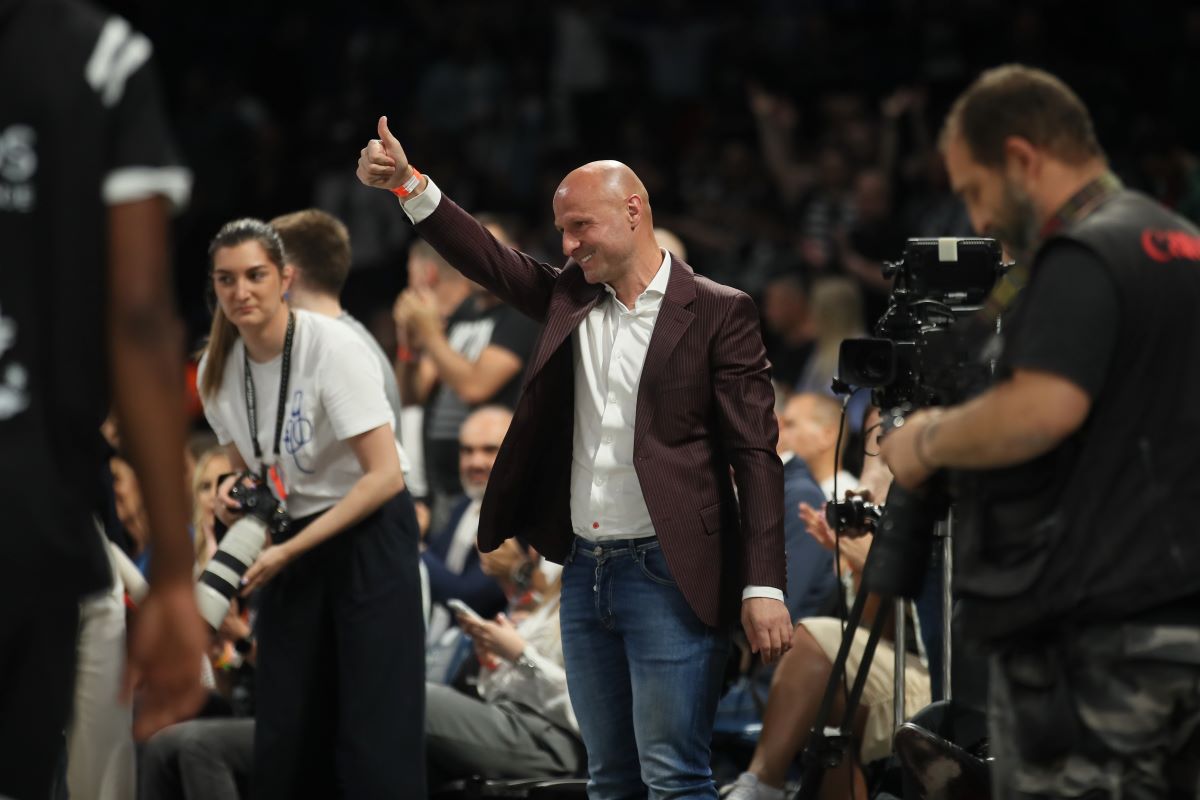 kosarkas Partizana na utakmici polufinala plejofa ABA lige protiv Buducnosti u hali Beogradska Stark Arena, Beograd 30.04.2024. godine Foto: Ivica Veselinov / MN PRESS KOSARKA, BASKETBALL, ABA LIGA, ABA LEAGUE, PARTIZAN, KK BUDUCNOST, PLAY OFF, PLEJOF, POLUFINALE, SEMIFINALS