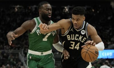Boston Seltiks Milvoki Baks NBA Janis Adetokumbo