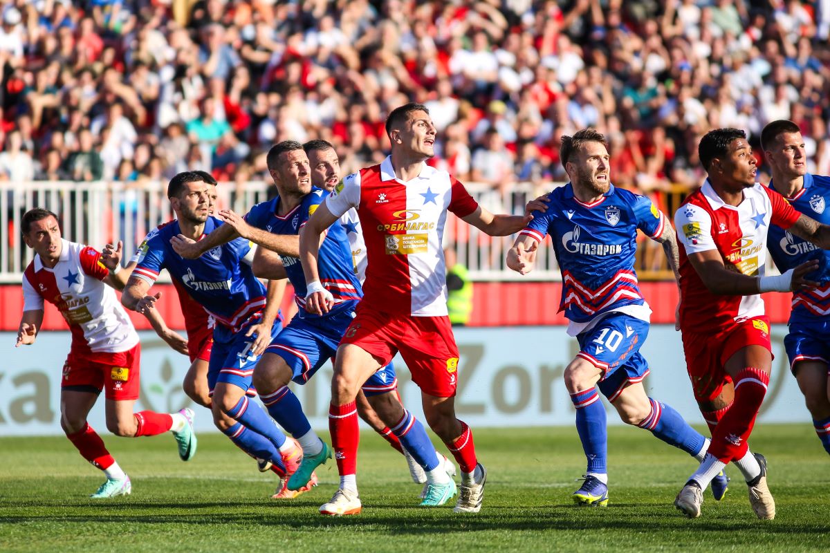 fudbaler Crvene zvezde na utakmici Superlige Prvenstva Srbije protiv Vojvodine Novi Sad na stadionu Karadjordje, Novi Sad 28.04.2024. godine Foto: MN Press Fudbal, Crvena zvezda, Superliga Prvenstvo Srbije, Vojvodina Novi Sad