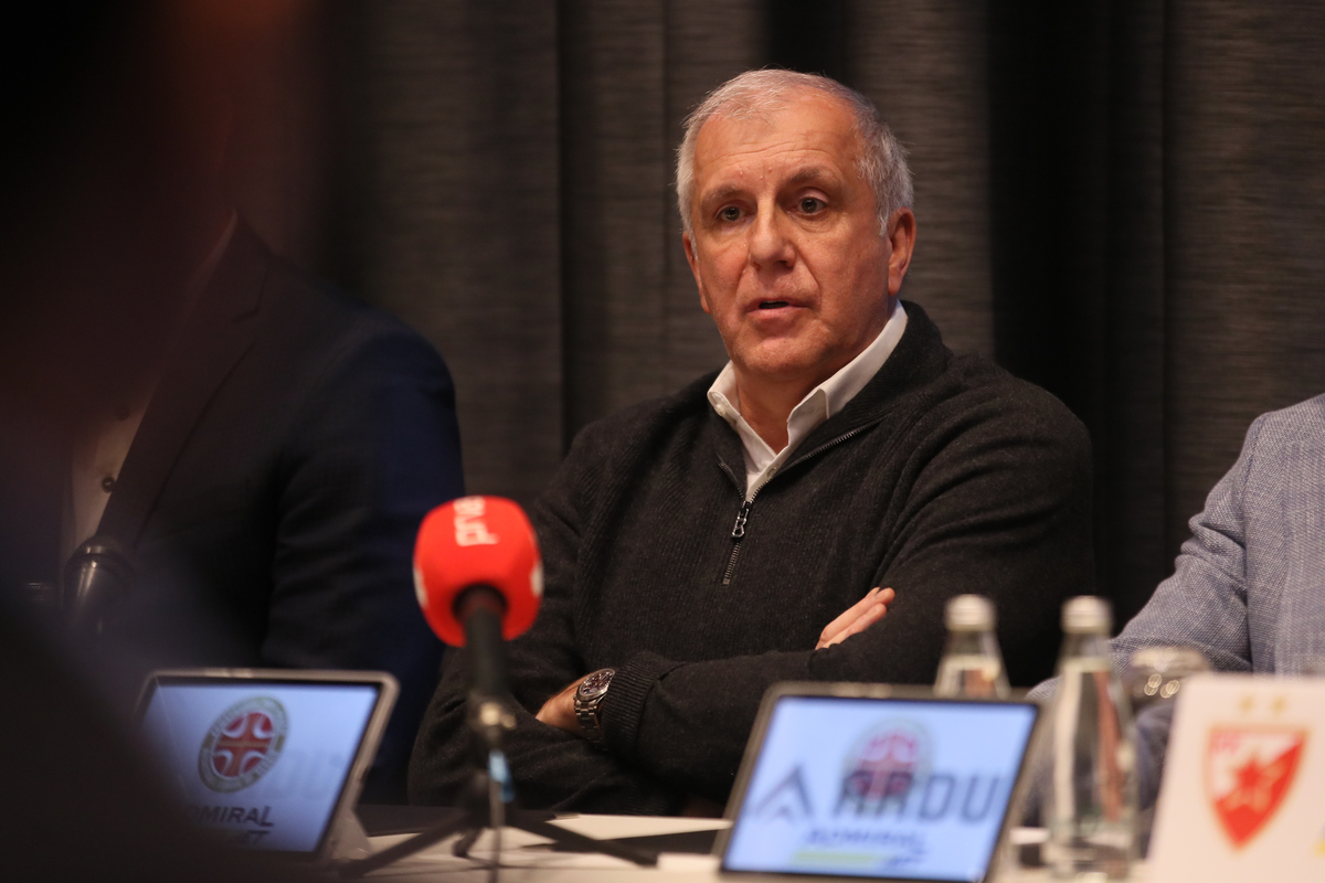 Na konferenciji u hotelu Radison, Beograd 18.04.2024. godine Foto: Ivica Veselinov / MN PRESS KOSARKA, BASKETBALL, KLS, SUPERLIGA
