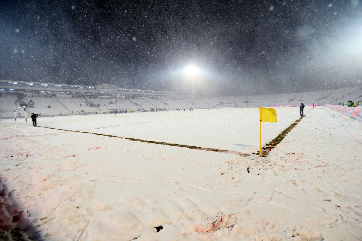 Stadion Partizan, sneg, Superliga Srbije