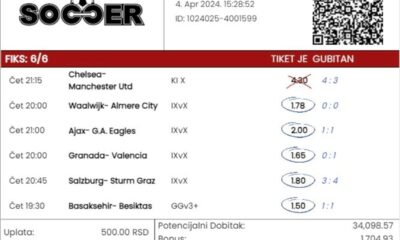 Tiket koji je pao u 101. minutu