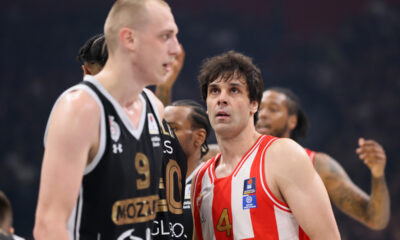 kosarkas Partizana na utakmici finala plej ofa ABA lige protiv Crvene zvezde u hali Beogradska arena, Beograd 19.05.2024. godine Foto: Marko Metlas Kosarka, Aba liga, Partizan, Crvena zvezda, Plej of