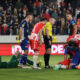 fudbaler Crvene zvezde na utakmici finala Kupa Srbije protiv Vojvodine na stadionu Lagator Loznica 21.05.2024. godine Foto: Marko Metlas Fudbal, Crvena zvezda, Finale Kup Srbije, Vojvodina FK Vojvodina, FK Crvena zvezda, Uroš Spajić, Lazar Carević