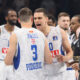 kosarkas Partizana na utakmici polufinala plej ofa ABA lige protiv Buducnosti u hali Beogradska arena, Beograd 10.05.2024. godine Foto: Marko Metlas Kosarka, ABA liga, Partizan, Buducnost, Plej of, Polufinale