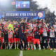 fudbaleri Crvene zvezde slave osvajanje Kupa Srbije protiv Vojvodine na stadionu Lagator Loznica 21.05.2024. godine Foto: Marko Metlas Fudbal, Crvena zvezda, Finale Kup Srbije, Vojvodina