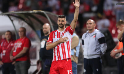 fudbaler Crvene zvezde na utakmici Superlige Prvenstva Srbije protiv Cukarickog na stadionu Rajko Mitic, Beograd, 25.05.2024. godine Foto: Marko Metlas Fudbal, Crvena zvezda, Superliga Prvenstvo Srbije, Cukaricki
