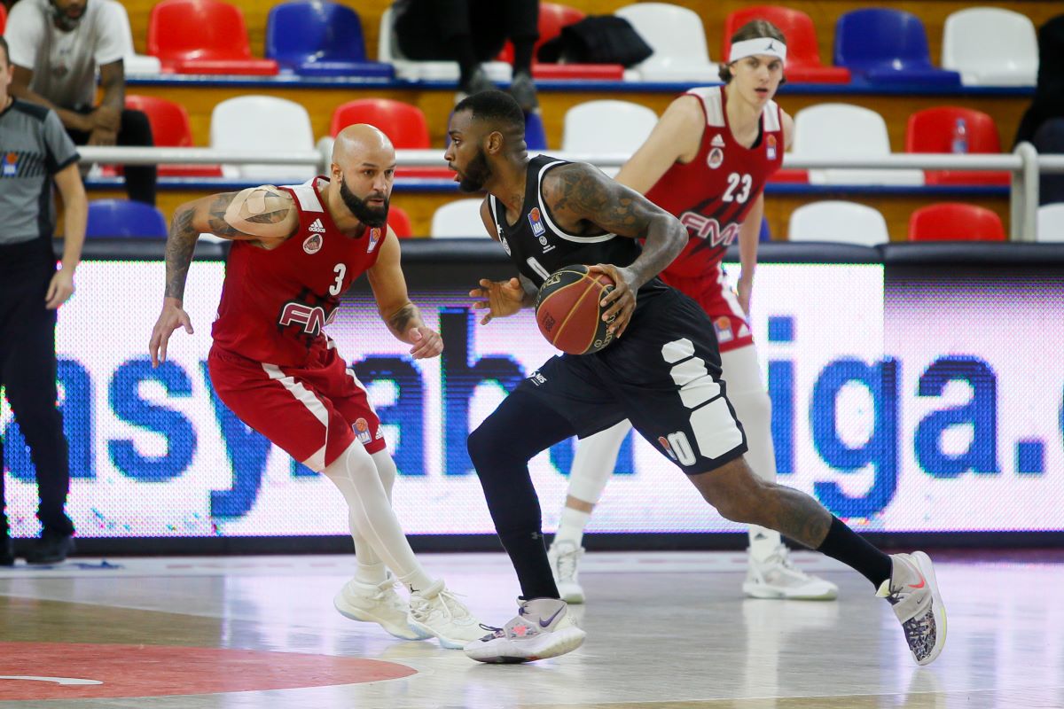 CODI TYREE MILLER-MACINTYRE Kodi Tajer Miler Mekintajer kosarkas Partizana na utakmici ABA lige protiv FILIP COVIC iz FMP-a , Beograd 17.10.2020. godine Foto: Ivica Veselinov / MN PRESS