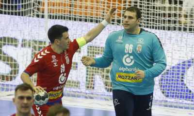 NEMANJA ILIC i DEJAN MILOSAVLJEV rukometas Srbije na utakmici kvalifikacija za Svetsko Prvenstvo protiv Norveske u SC SPENS, Novi Sad 09.03.2023. godine Foto: Ivica Veselinov / MN PRESS RUKOMET, HANDBALL, SRBIJA, SERBIA, NORWAY, NORVESKA, KVALIFIKACIJE ZA SVETSKO PRVENSTVO, WORLD CUP QUALIFIERS