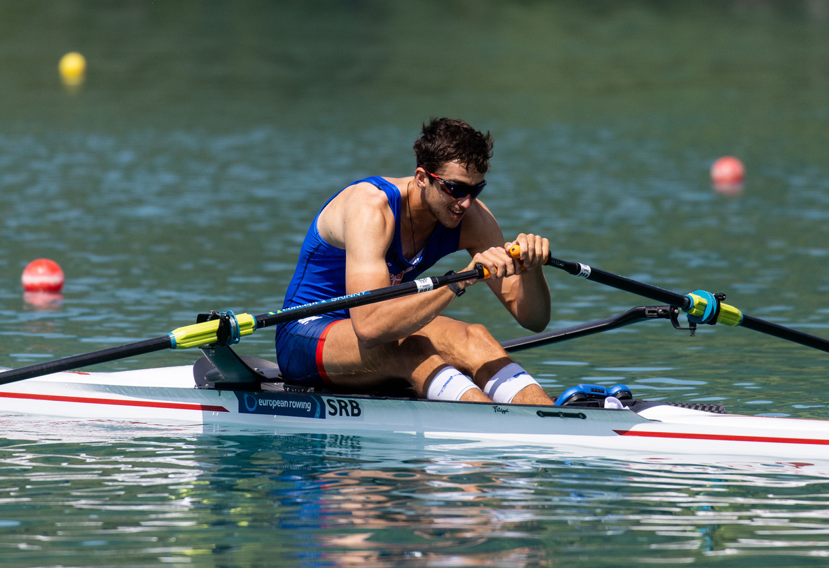 NIKOLAJ PIMENOV veslac reprezentacije Srbije na Evropskom prvenstvu 2023, jezero Bled Slovenija, 27.05.2023. godine foto: MN Press / vp Veslanje, Srbija, Evropsko prvenstvo