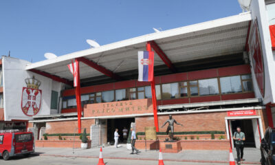 Upravna zgrada obilazak stadiona Rajko Mitic fudbalera Crvene zvezde, Beograd, 21.07.2023. godine Foto: Marko Metlas Fudbal, Crvena zvezda, Stadion, Obilazak