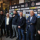 IVICA KRALJ sportski direktor, MILOS VAZURA direktor, IGOR DULJAJ trener, MILORAD VUCELIC predsednik, IVAN CURKOVIC bivsi predsednik fudbaleri Partizana novogodisnji koktel i predstavljanje kalendara u hotelu Cepter , Beograd 26.12.2023. godine Foto: Marko Metlas Fudbal, Partizan, Kalendar, Koktel