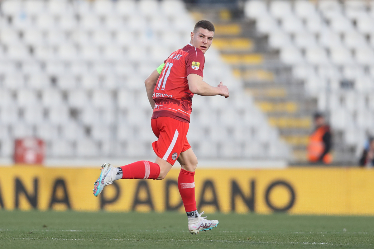 MILOS LUKOVIC fudbaler IMT na utakmici Superlige Prvenstva Srbije protiv Partizana na stadionu Partizana, Beograd 17.02.2024. godine Foto: Marko Metlas Fudbal, Partizan, Superliga Prvenstvo Srbije, IMT