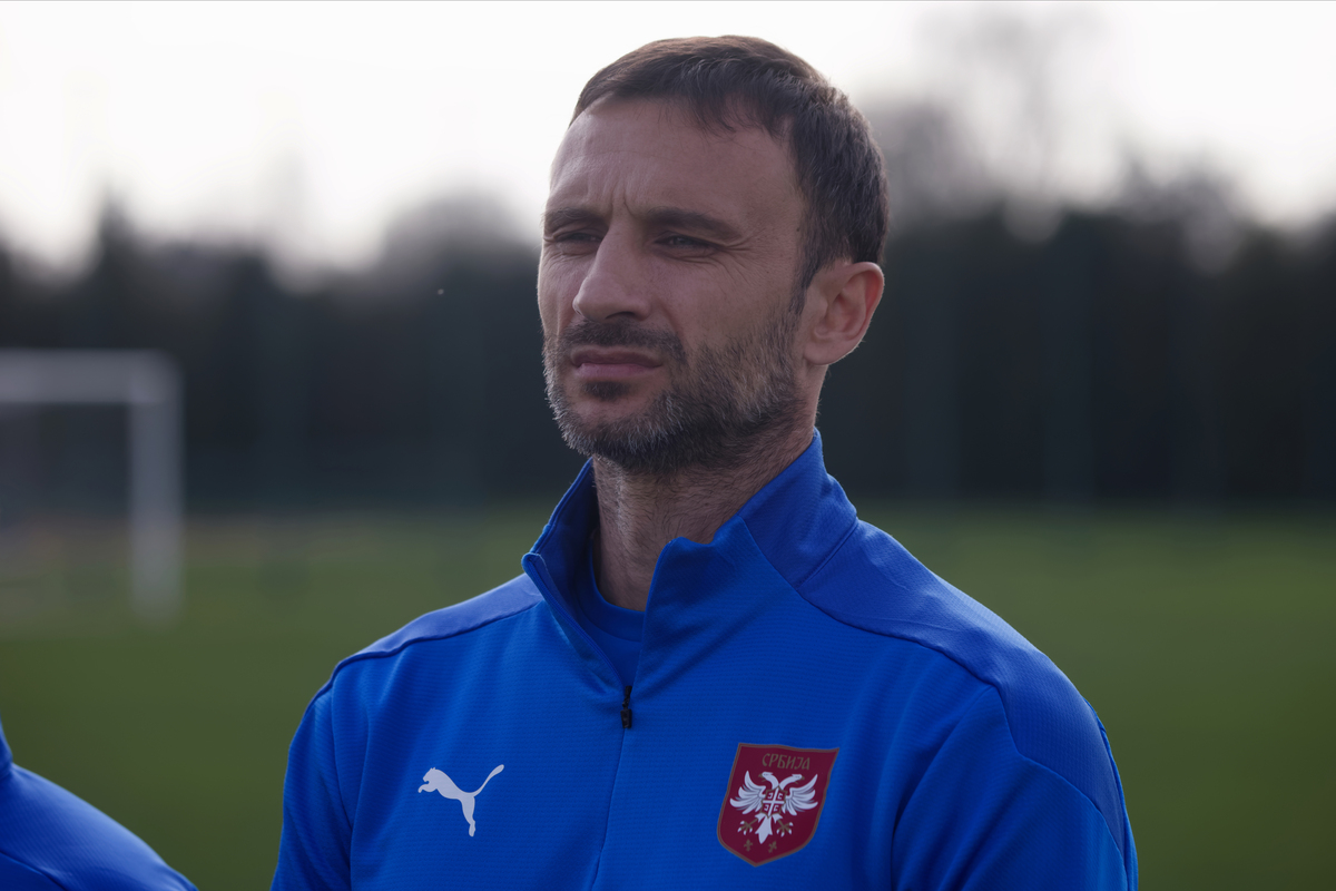 JOVAN DAMJANOVIC selektor i trener fudbalera U17 reprezentacije Srbije na prijateljskoj utakmici protiv Slovenije u sportskom centru FSS, Stara Pazova 05.03.2024. godine Foto: Marko MetlasFudbal, Srbija U17, Slovenija U17, Prijateljska utakmica