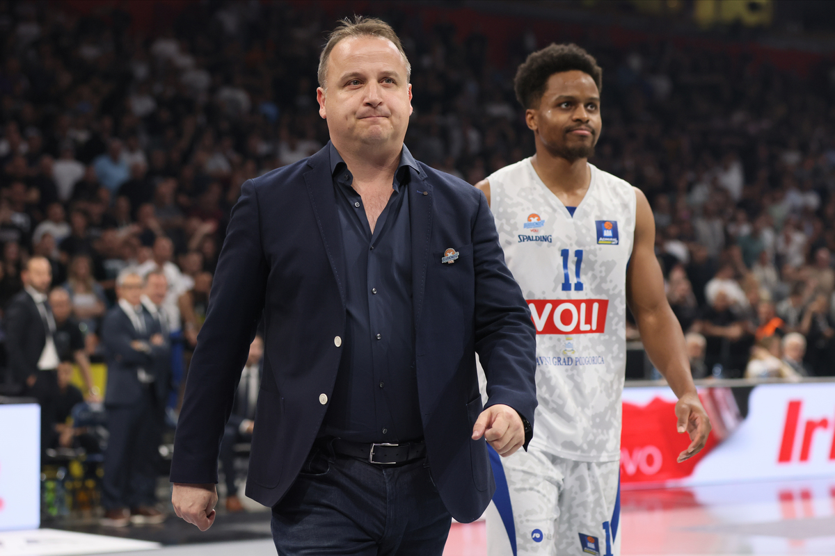 KEVIN DUANE FERRELL JR Kevin Dvejn Ferel Dzunior kosarkasa Buducnosti Podgorica na utakmici polufinala Jadranske ABA lige protiv Partizana u hali Beogradska arena, Beograd 10.05.2024. godine Foto: Marko Metlas Kosarka, Partizan, Jadranska ABA liga, Buducnost Podgorica