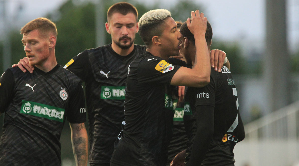 MATHEUS BONIFACIO SALDANHA Mateus Bonifasio Saldanja fudbaler Partizana na utakmici Mocart Superlige protiv Cukarickog na stadionu Cukarickog, Beograd 17.05.2024. godine Foto: MN press/vm Fudbal, Prventstvo Srbije, Cukaricki, Partizan, Superliga Srbije