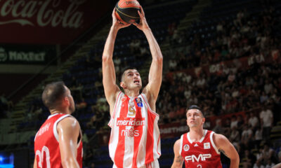 LUKA MITROVIC kosarkas Crvene zvezde na utakmici plej ofa prvenstva Srbije protiv FMP Zeleznika u hali Aleksandar Nikolic, Beograd 24.05.2024. godine Foto: MN press / vm Kosarka, Crvena zvezda, Prvenstvo Srbije, FMP Zeleznik, Plej of
